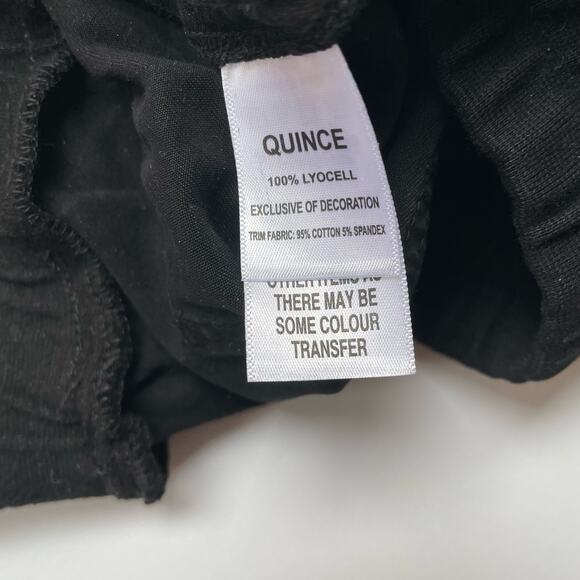 Quince Vintage Wash Tencel Utility Jogger Pants Black Size Small NEW - Picture 6 of 7